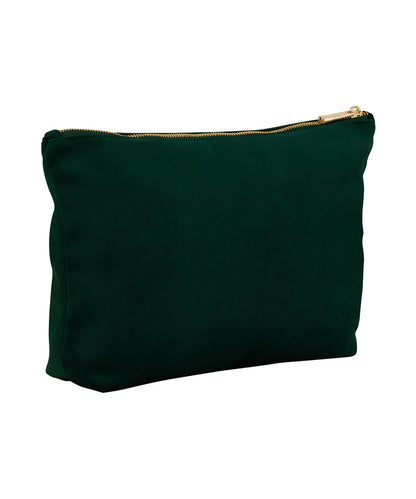 Bagbase BG714 Velvet accessory bag in Dark Emerald