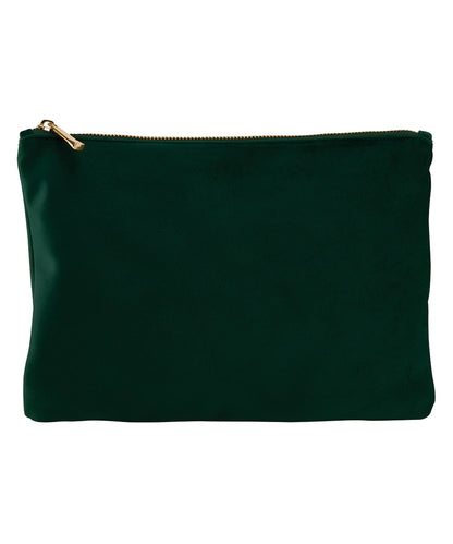 Bagbase BG715 Velvet accessory pouch in Dark Emerald