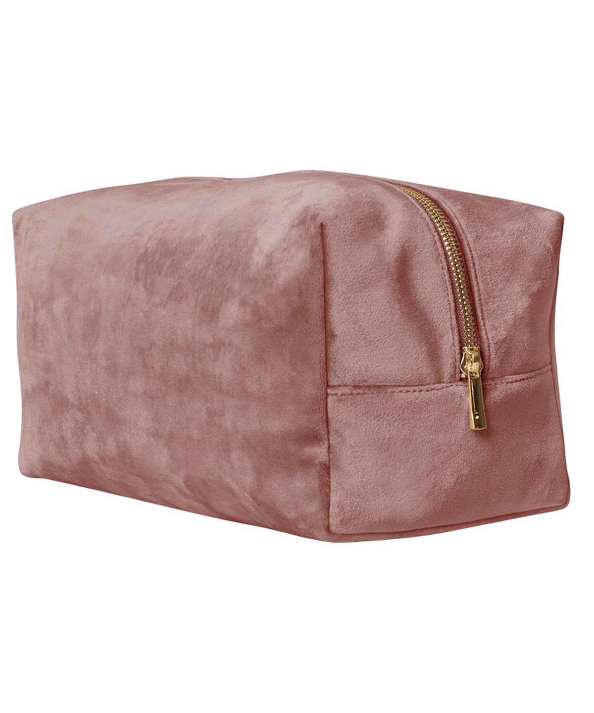 Bagbase BG716 Velvet toiletry/accessory case in Rose Quartz