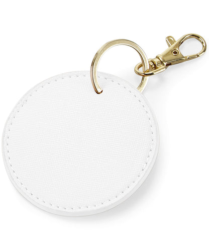 Bagbase BG745 Boutique circular keyclip in Soft White