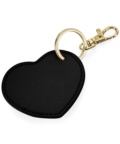 Bagbase BG746 Boutique heart keyclip in Black