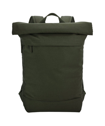 Bagbase BG870 Simplicity roll-top backpack in Pine Green