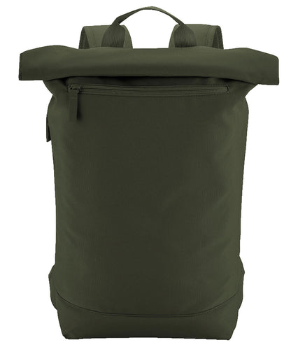 Bagbase BG871 Simplicity roll-top backpack lite in Pine Green