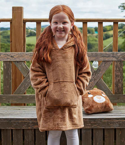 Kids Character Cushion Hooded Blanket