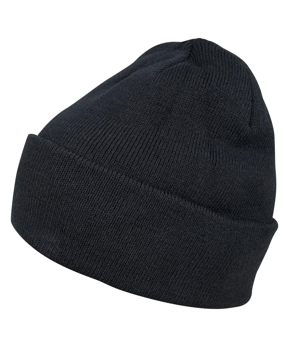 Build Your Brand BY001 Heavy knit beanie in Navy