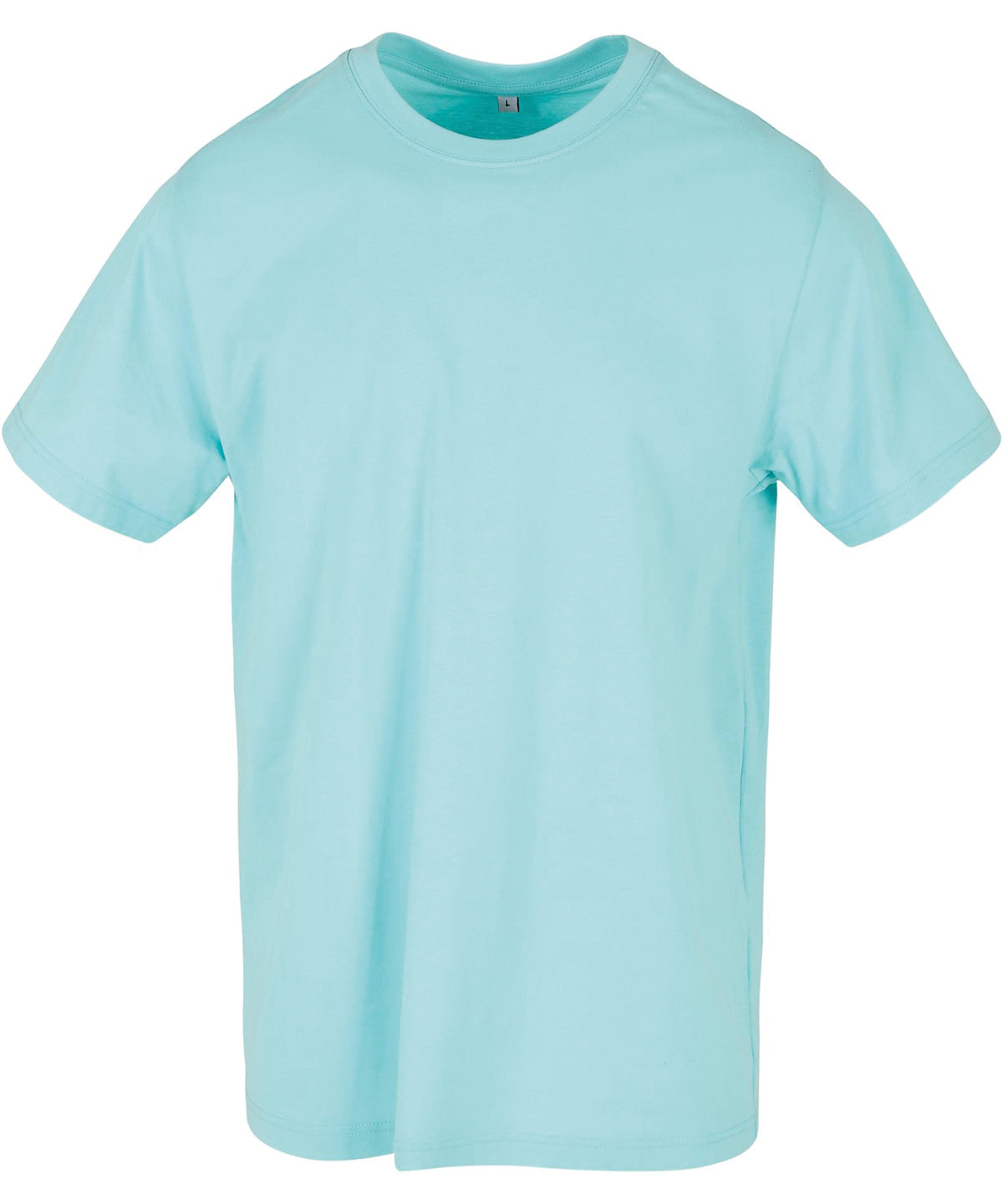 Build Your Brand BY004 T-shirt round-neck in Beryl Blue†