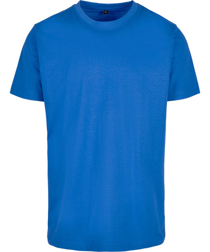 Build Your Brand BY004 T-shirt round-neck in Intense Blue*