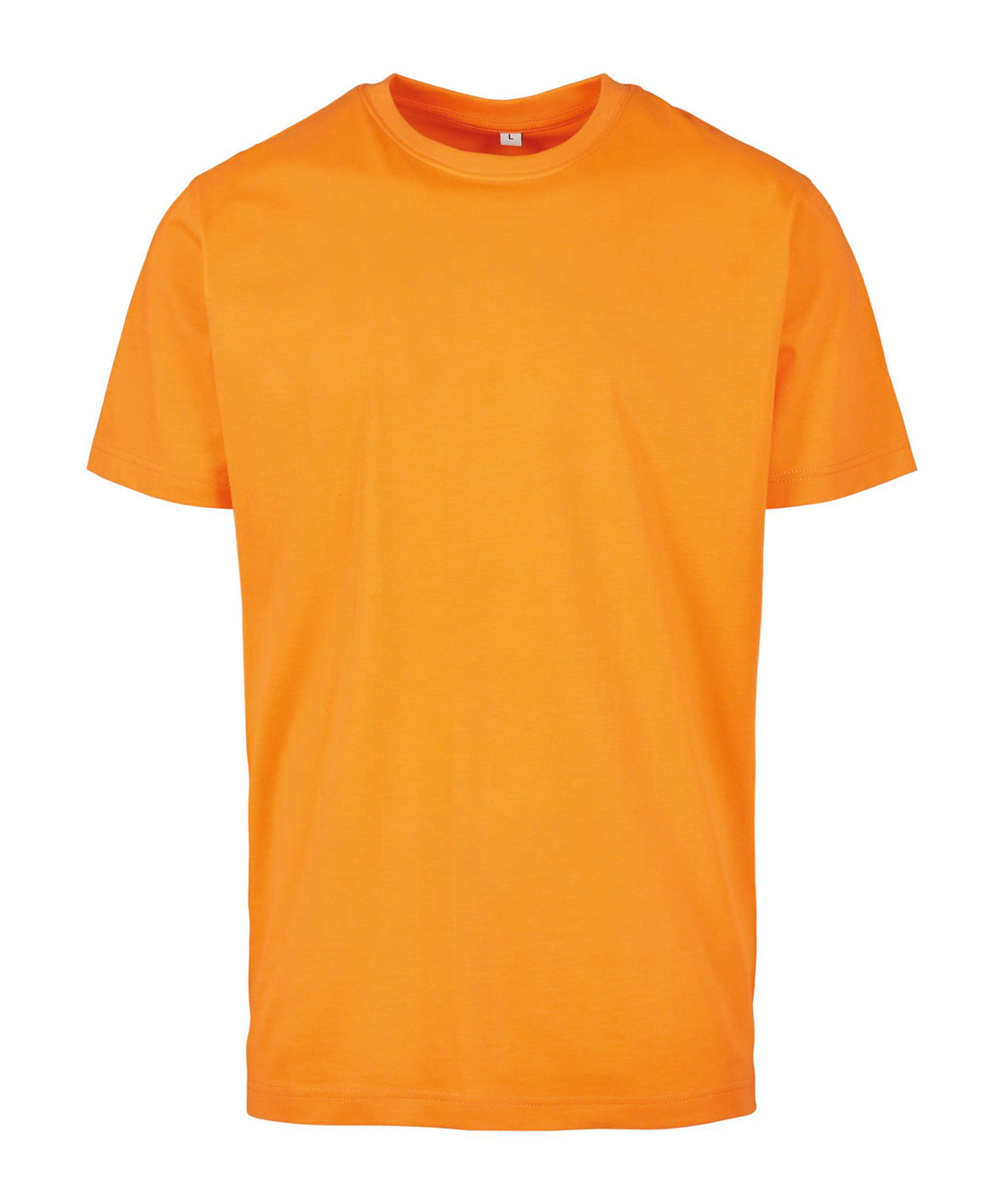Build Your Brand BY004 T-shirt round-neck in Paradise Orange*
