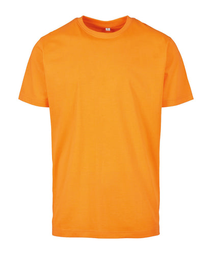 Build Your Brand BY004 T-shirt round-neck in Paradise Orange*