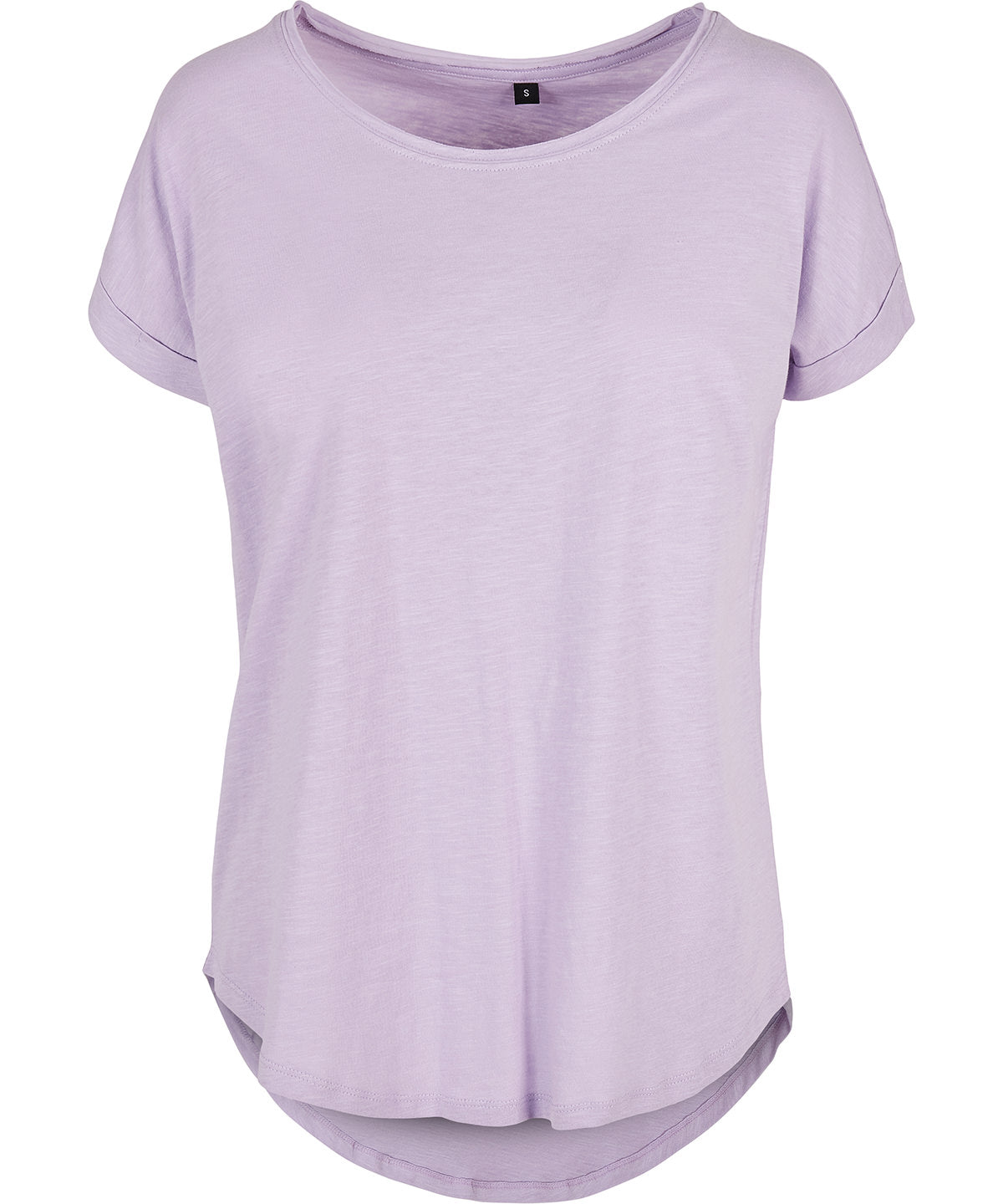 Build Your Brand BY036 Women's long slub tee in Lilac