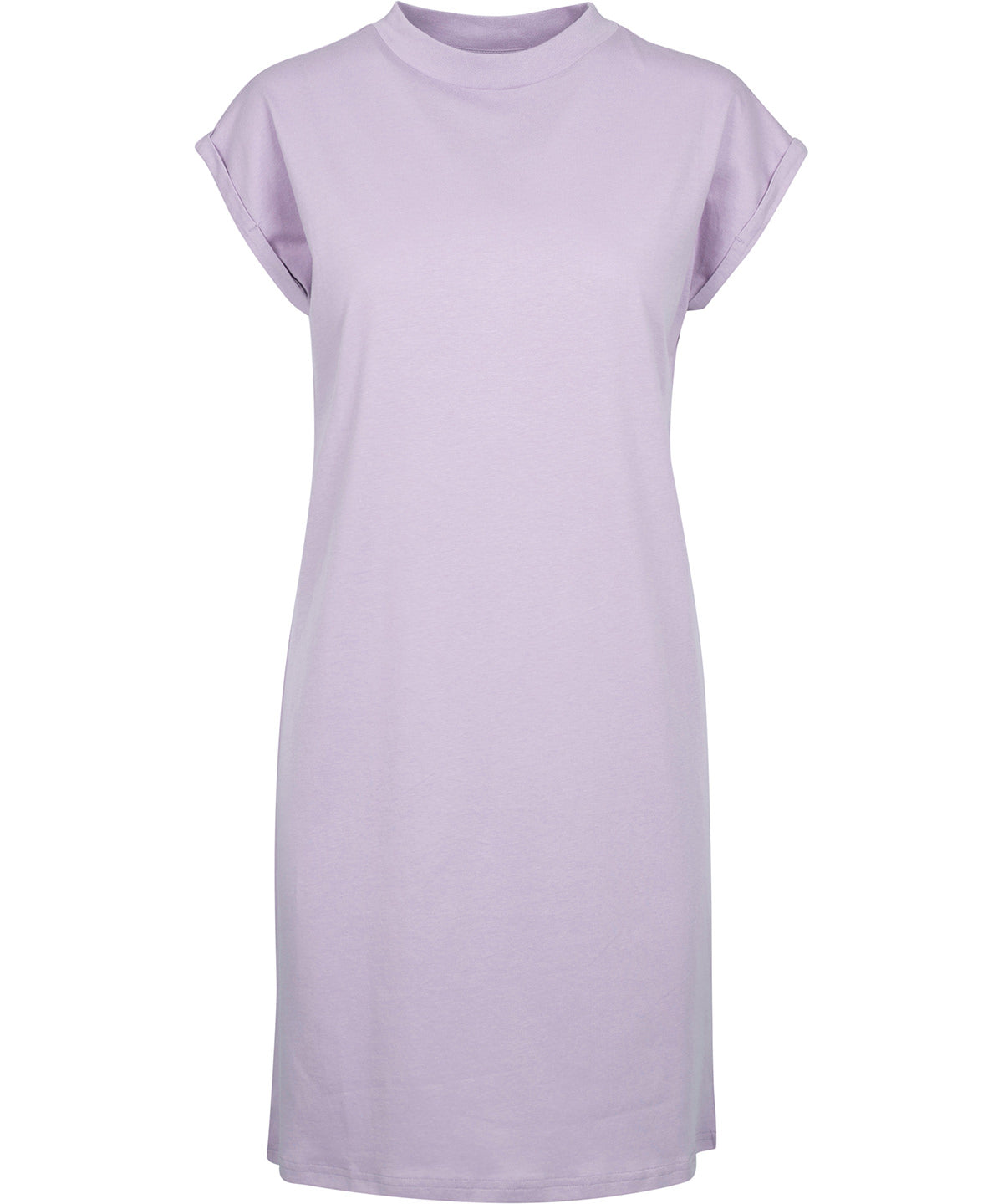Build Your Brand BY101 Women's turtle extended shoulder dress in Lilac
