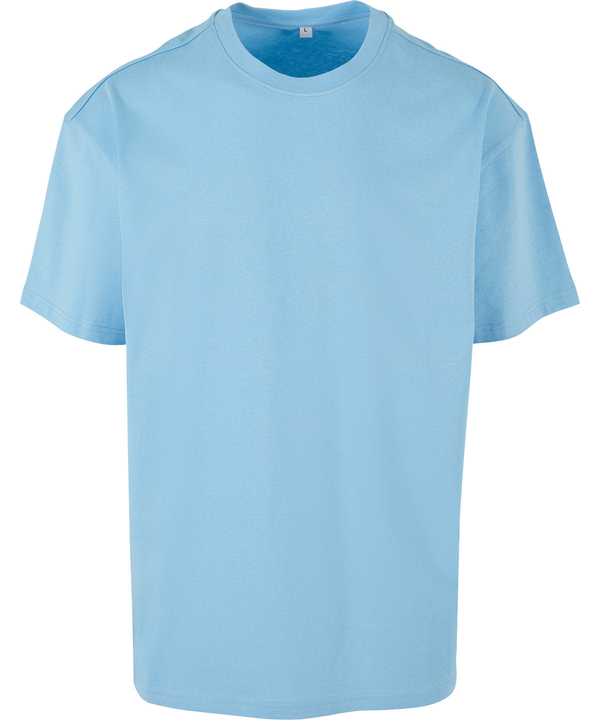 Build Your Brand BY102 Heavy oversized tee in Baltic Blue*