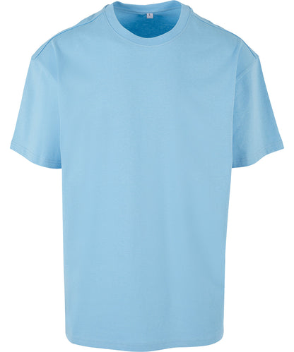 Build Your Brand BY102 Heavy oversized tee in Baltic Blue*