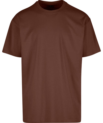 Build Your Brand BY102 Heavy oversized tee in Chocolate Brown*
