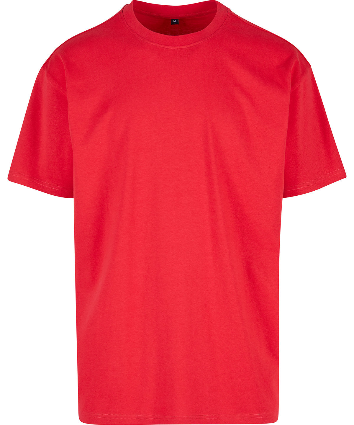 Build Your Brand BY102 Heavy oversized tee in City Red*