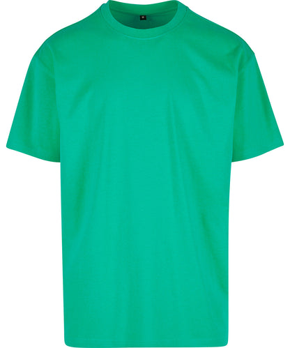 Build Your Brand BY102 Heavy oversized tee in Grass Green*