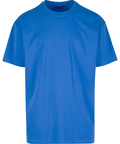 Build Your Brand BY102 Heavy oversized tee in Intense Blue*
