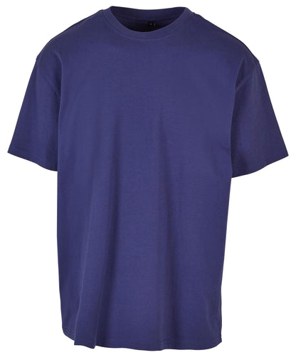 Build Your Brand BY102 Heavy oversized tee in Light Navy*