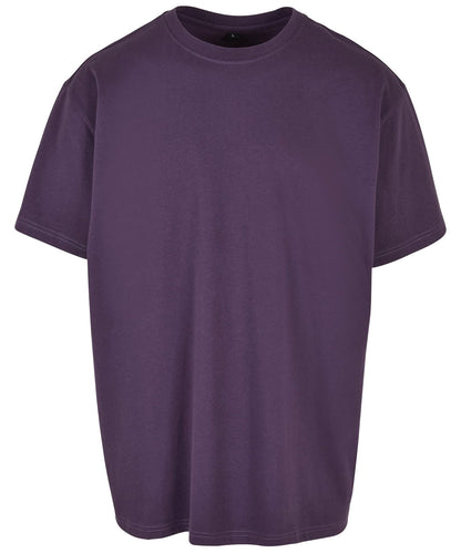 Build Your Brand BY102 Heavy oversized tee in Purple Night*