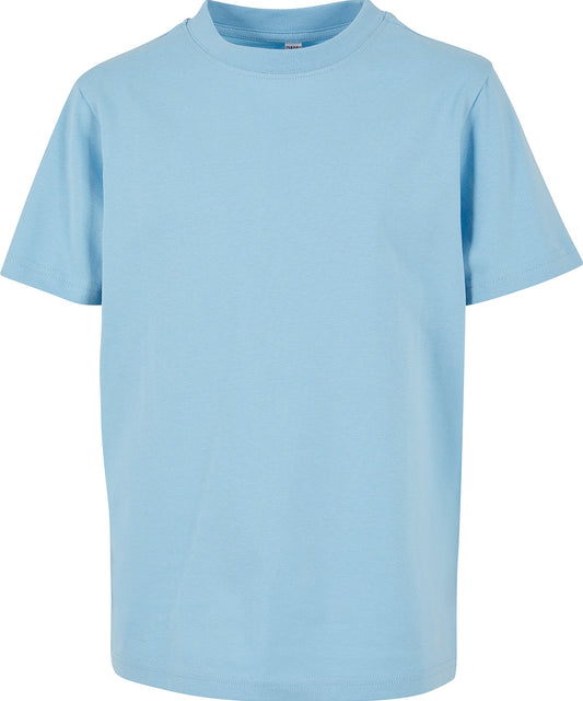 Build Your Brand BY116 Kids basic tee in Baltic Blue