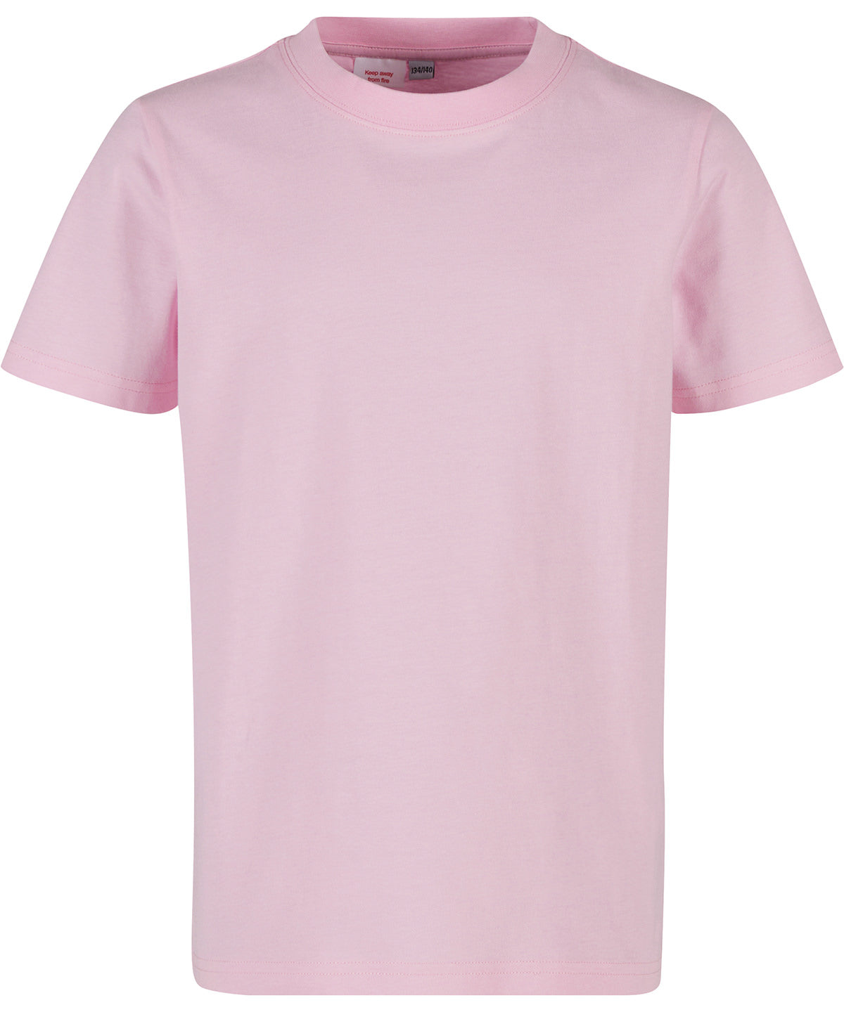 Build Your Brand BY116 Kids basic tee in Soft Pink