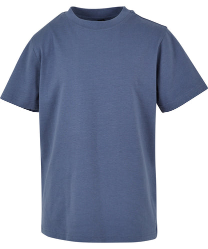 Build Your Brand BY116 Kids basic tee in Vintage Blue