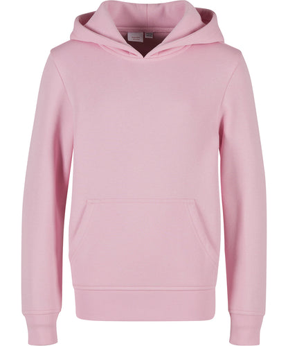 Build Your Brand BY117 Kids basic hoodie in Soft Pink