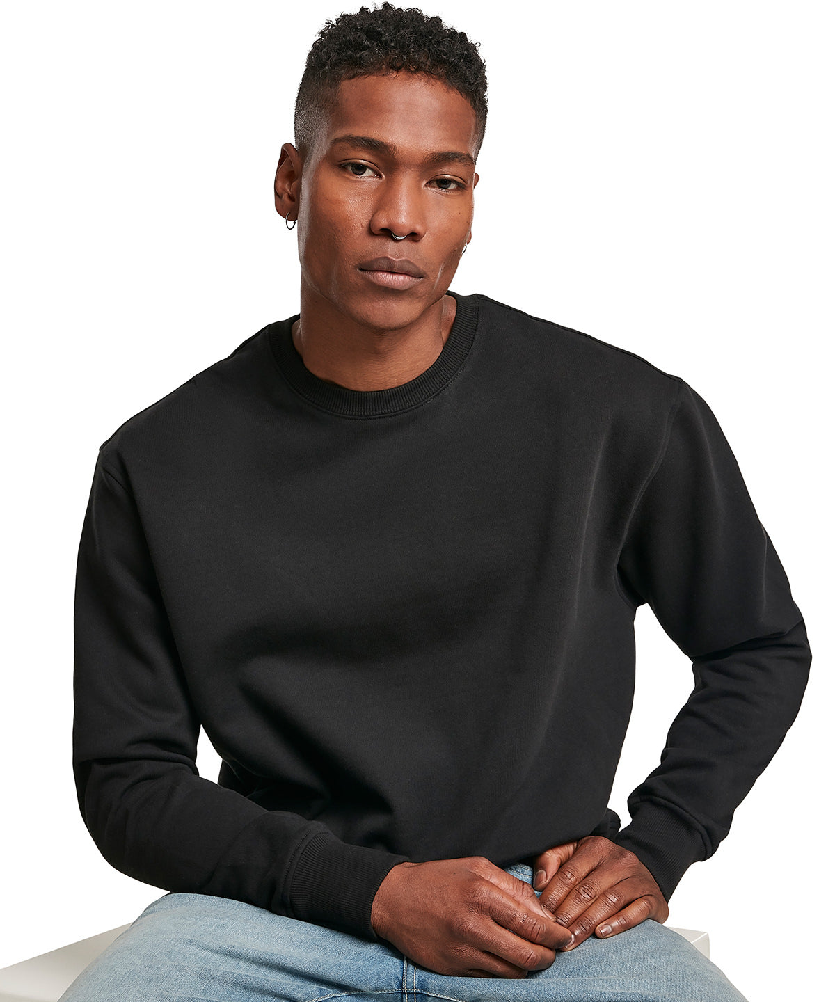 Build Your Brand BY120 Premium oversize crew neck