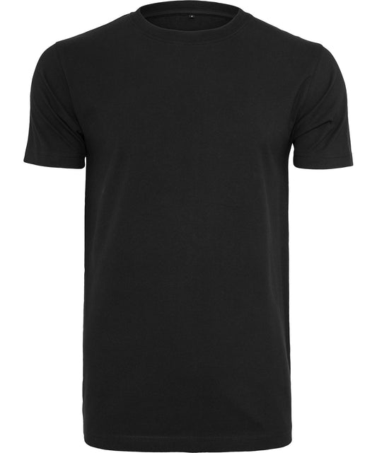 Build Your Brand BY136 Organic t-shirt round neck in Black