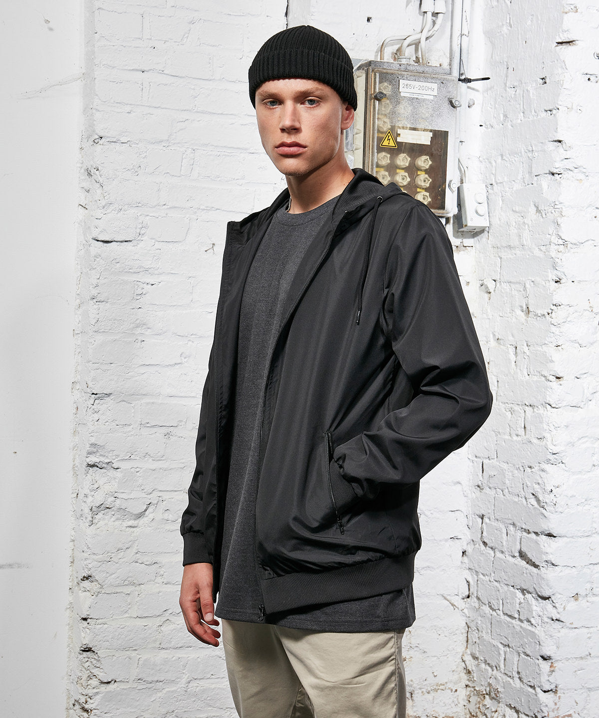 Build Your Brand BY151 Recycled windrunner
