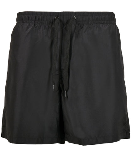 Build Your Brand BY153 Recycled swim shorts in Black