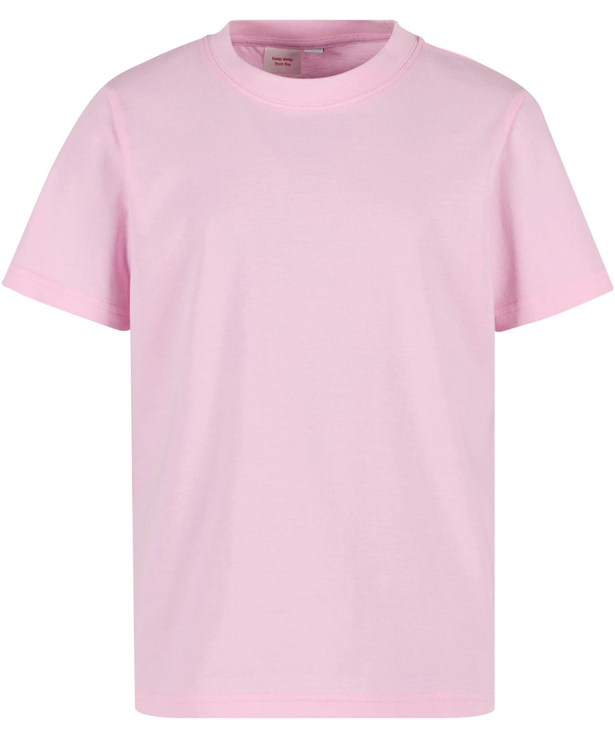 Build Your Brand BY158 Kids basic tee 2.0 in Soft Pink