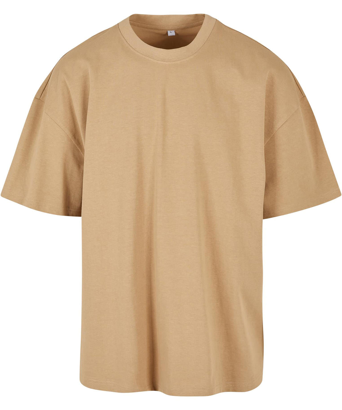 Build Your Brand BY163 Ultra heavy cotton box tee in Union Beige
