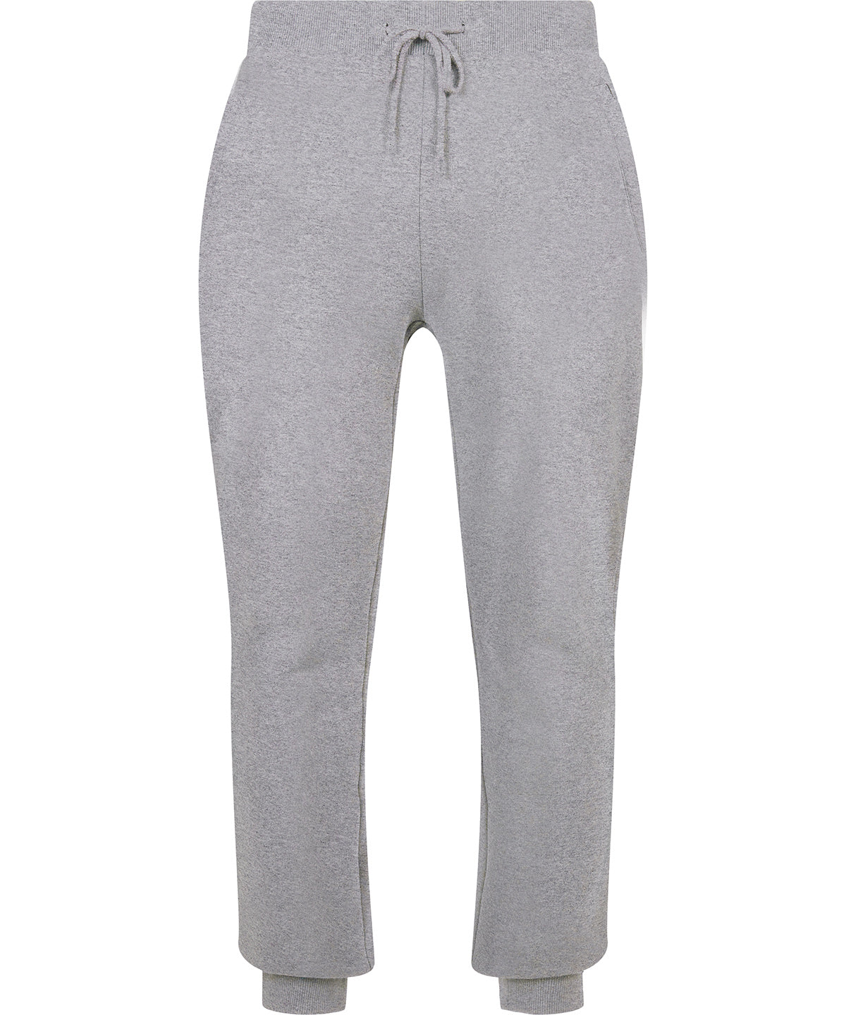 Build Your Brand BY174 Organic basic sweatpants in Heather Grey