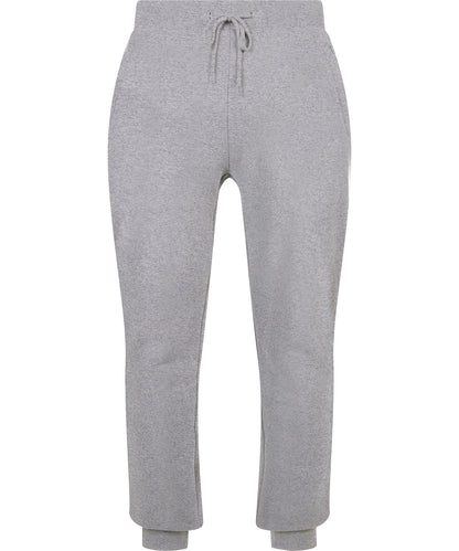 Build Your Brand BY174 Organic basic sweatpants in Heather Grey