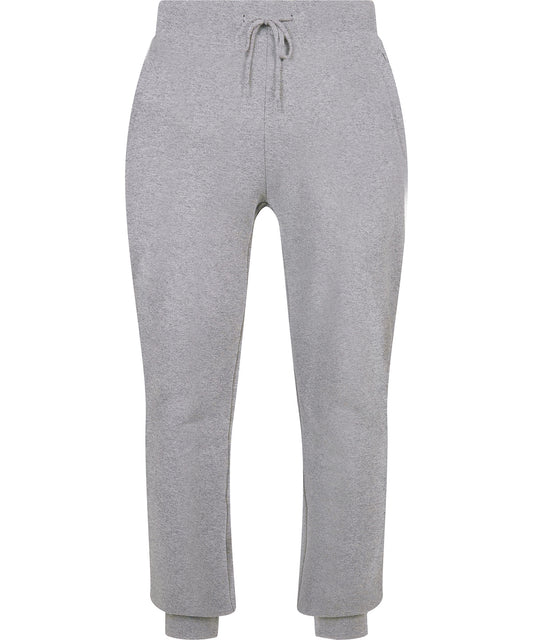 Build Your Brand BY174 Organic basic sweatpants in Heather Grey