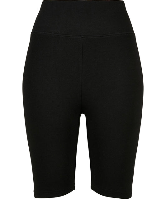 Build Your Brand BY184 Women's high waist cycle shorts in Black