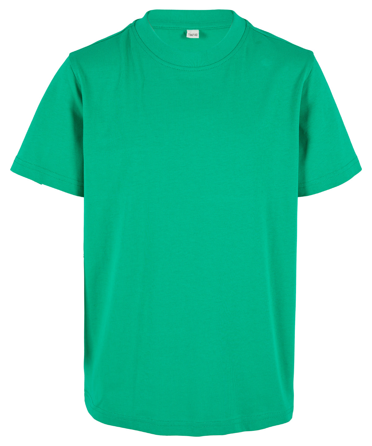 Build Your Brand BY186 Organic kids basic tee in Grass Green