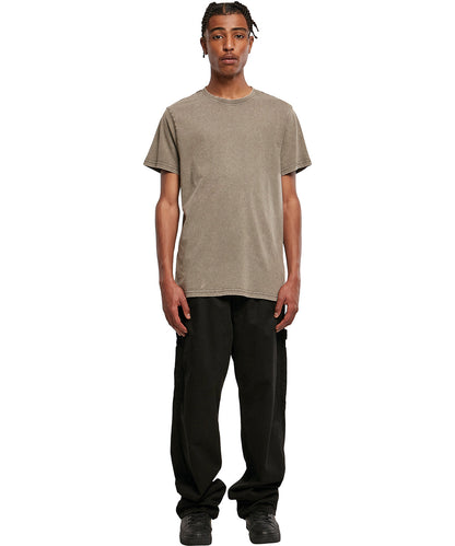 Build Your Brand BY190 Acid washed round neck tee