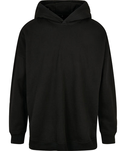 Build Your Brand BY199 Oversized cut-on sleeve hoodie in Black