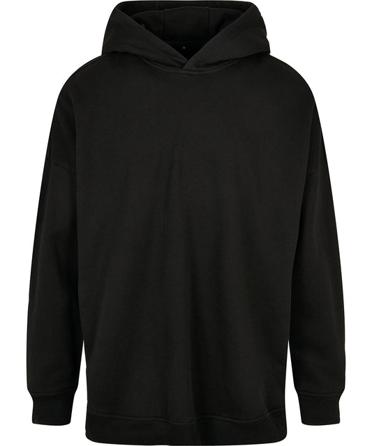 Build Your Brand BY199 Oversized cut-on sleeve hoodie in Black