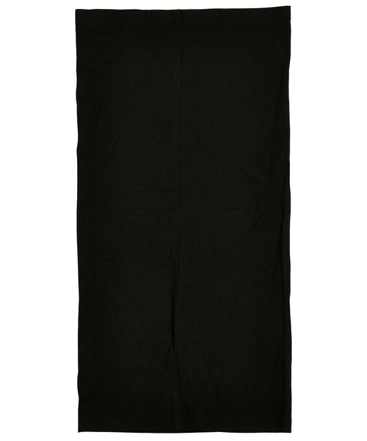 Build Your Brand BY200 Organic cotton tube scarf in Black
