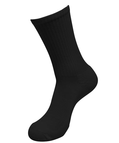 Build Your Brand BY201 Crew socks in Black