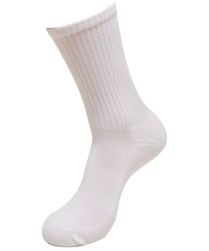 Build Your Brand BY201 Crew socks in White