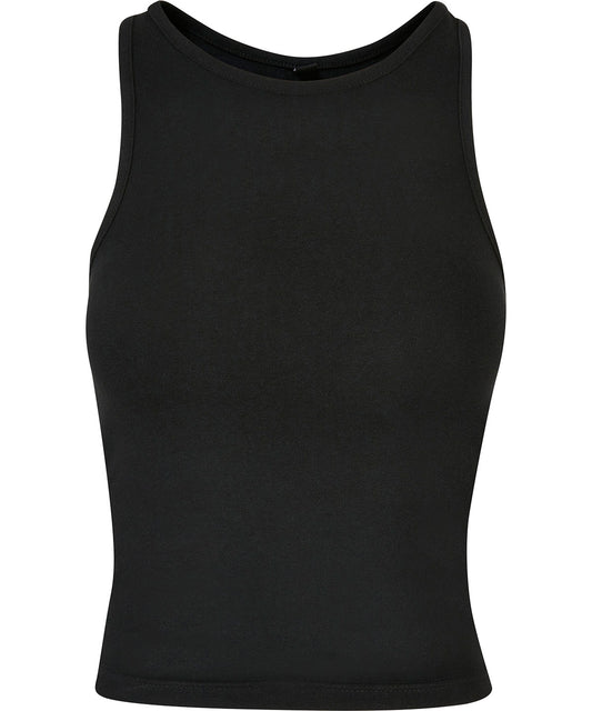 Build Your Brand BY208 Women’s racerback top in Black