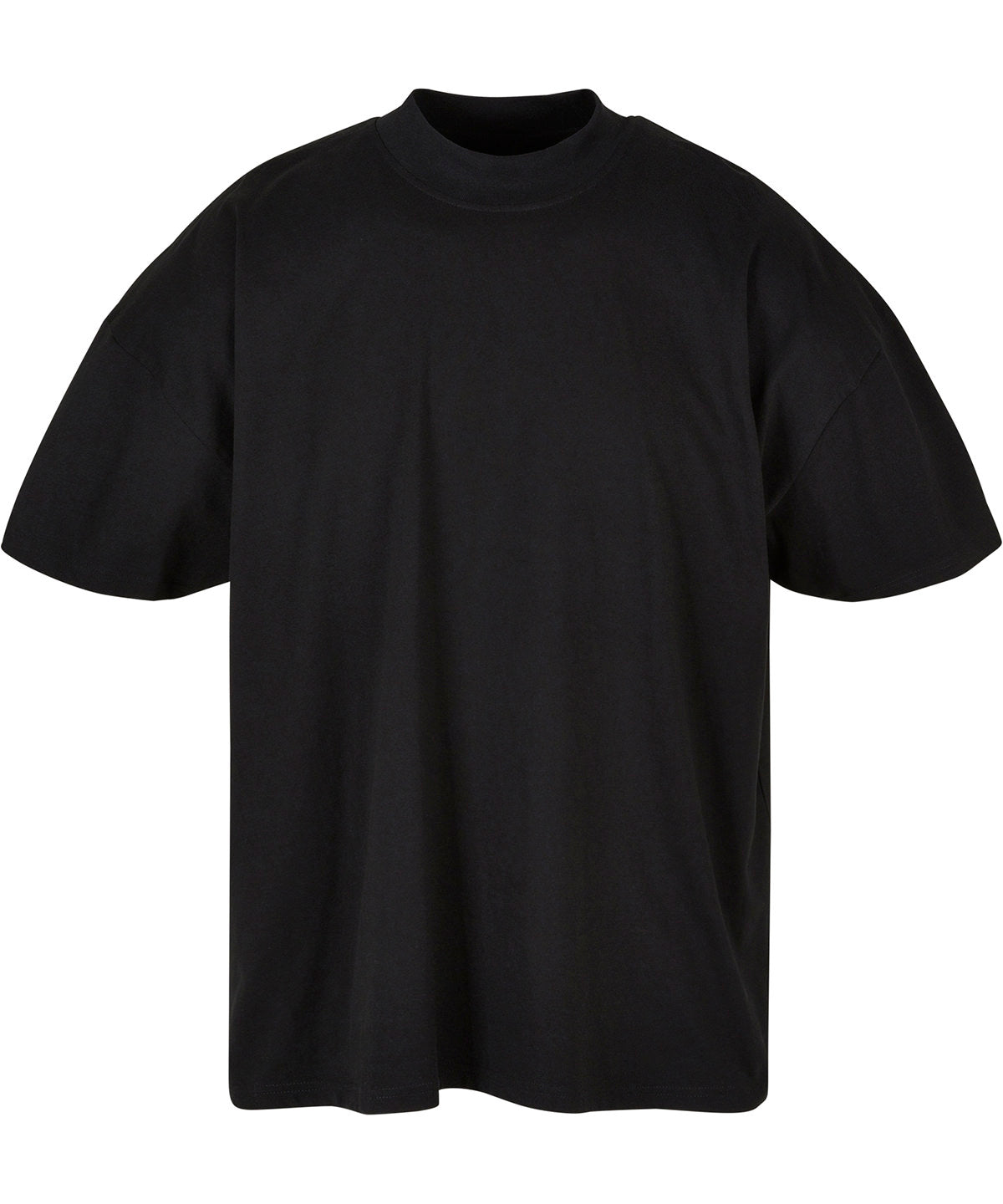 Build Your Brand BY230 Oversized mock neck tee in Black*