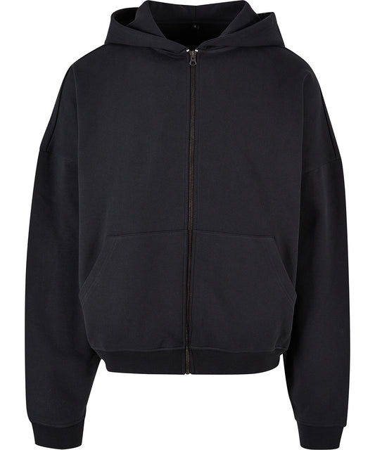 Build Your Brand BY254 90s zip hoodie in Black