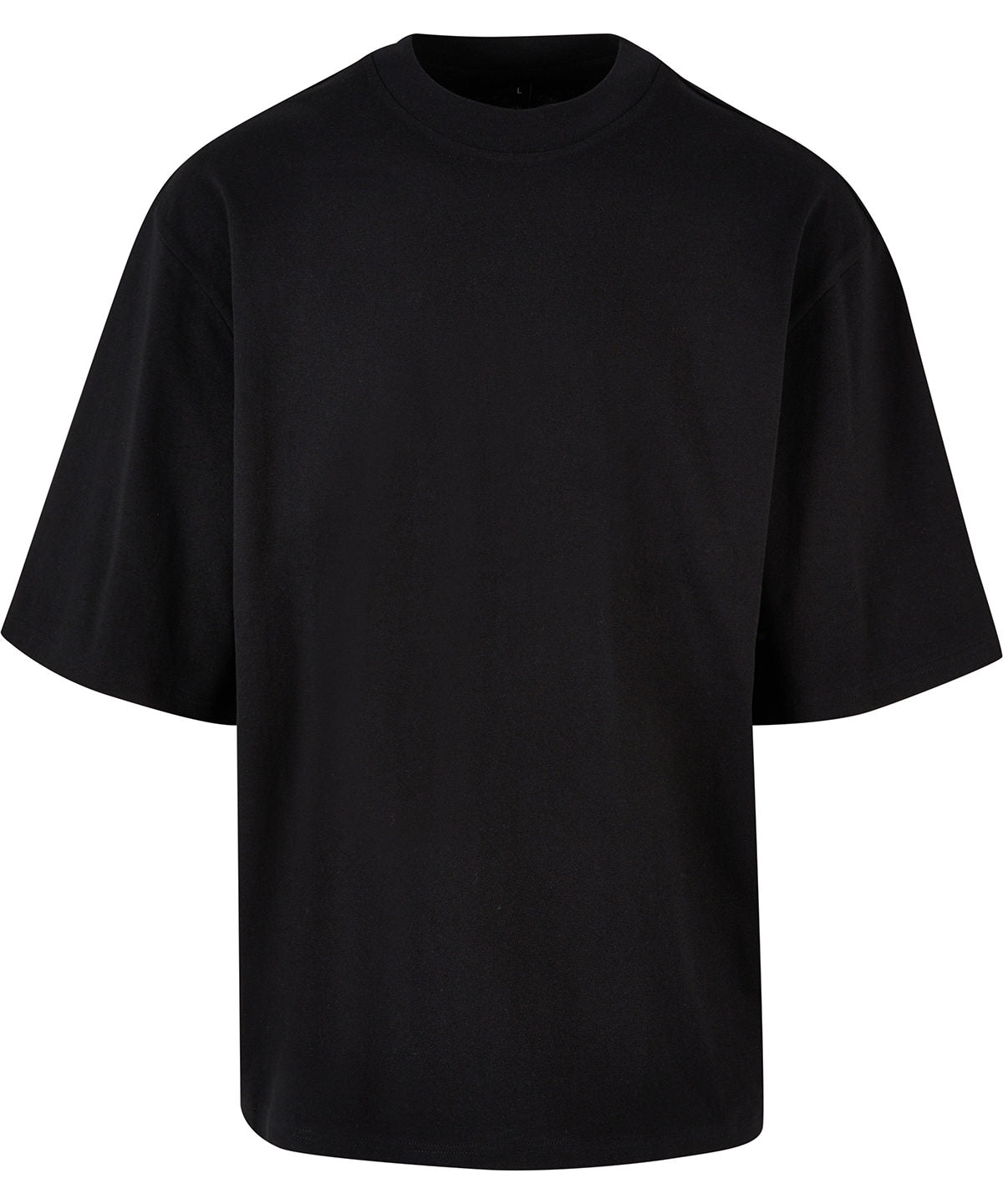 Build Your Brand BY256 Oversized sleeve tee in Black