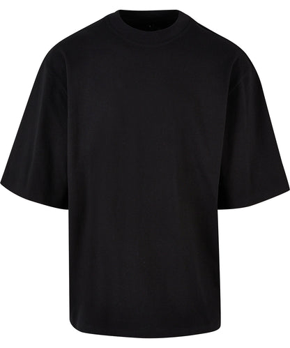 Build Your Brand BY256 Oversized sleeve tee in Black