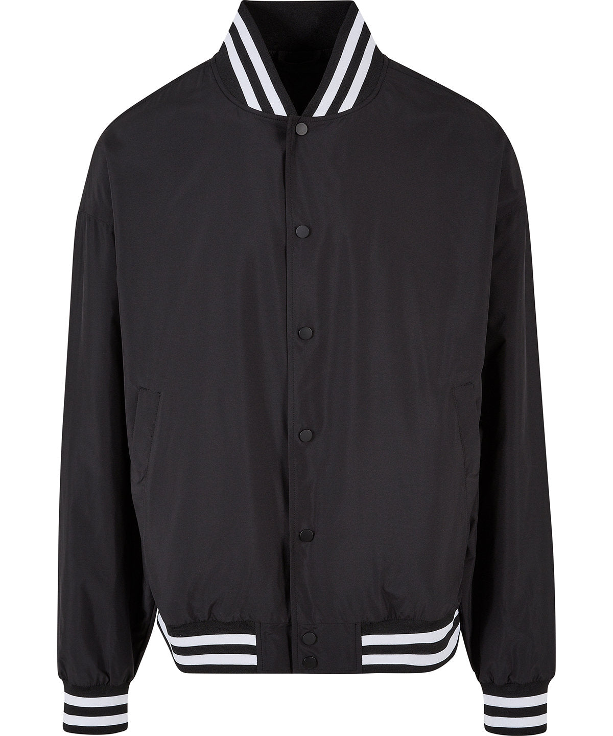 Build Your Brand BY259 Light college jacket in Black